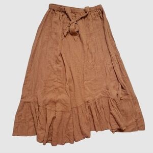 Cost Plus World Market Brown Maxi Skirt